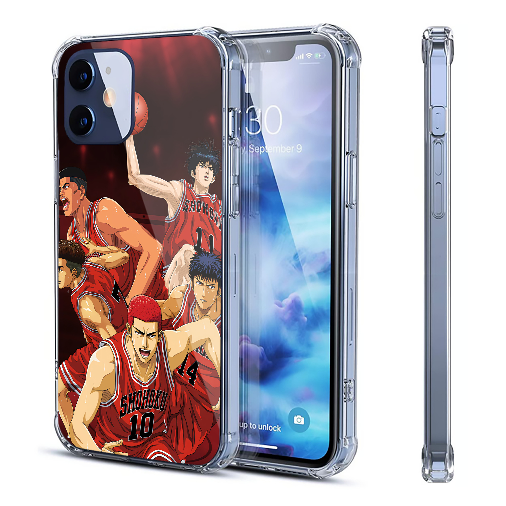 （画像用） SLAM DUNK／スラムダンク 【iPhone 12シリーズ対応】透明スマホケース（クリアソフトケース）